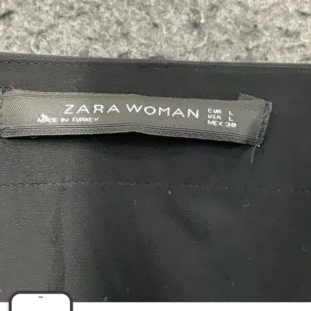 Zara Black Asymmetrical Blouse - Picture 2 of 3